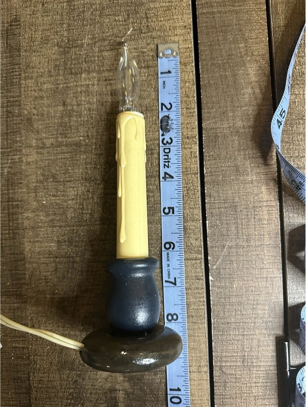 Vintage Electric Candle Lamp with Plug